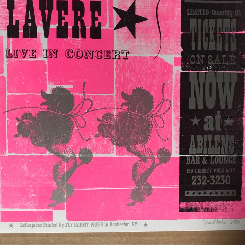 Amy Lavere Event Poster by Moon Rabbit Press - Picture 3 of 3